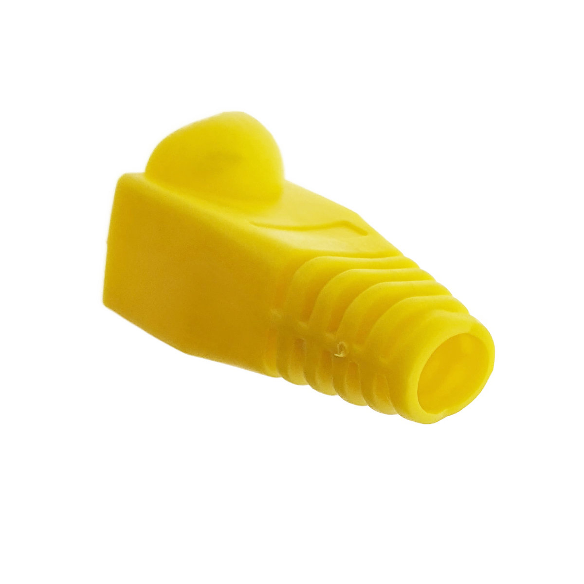 Set 100 bucati , manson de protectie mufa RJ45, capac pentru conector UTP RJ45 cu cablu LAN Ethernet Cat5/5e/6 , galben [2]