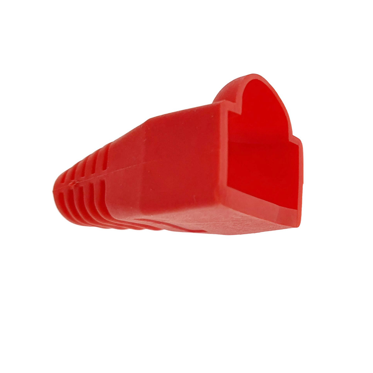 Set 100 bucati , manson de protectie mufa RJ45, capac pentru conector UTP RJ45 cu cablu LAN Ethernet Cat5/5e/6 , rosu [7]