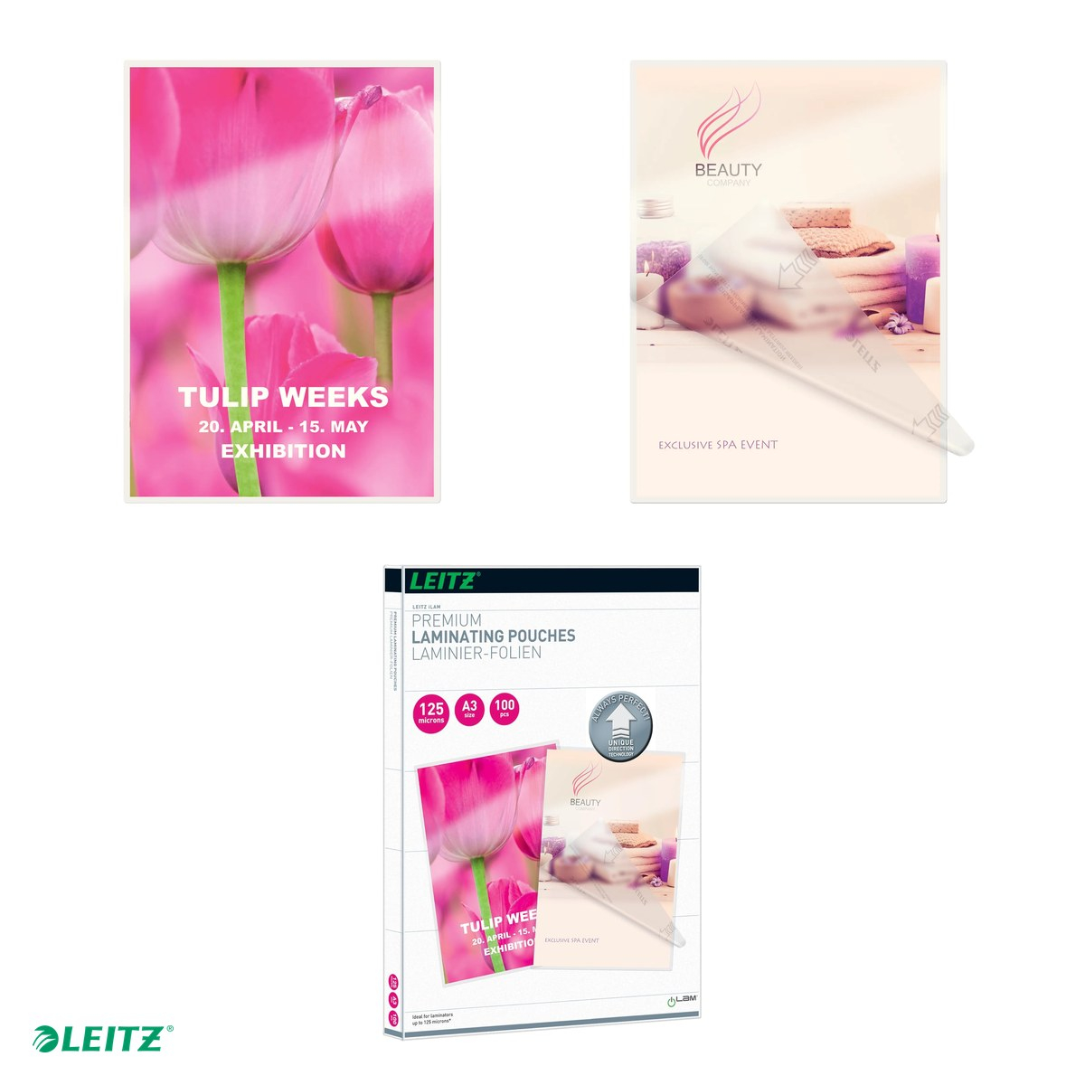 Set 100 folii laminare Leitz UDT, la cald, A3, 125 microni, incolor [4]