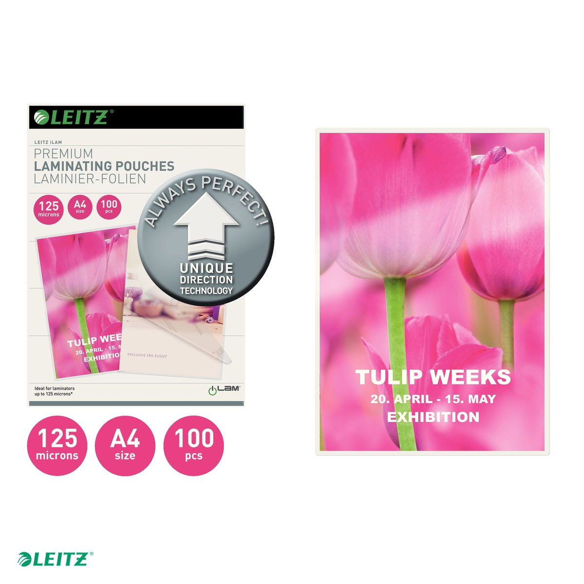 Set 100 folii laminare Leitz UDT, la cald, A4, 125 microni, incolor [4]