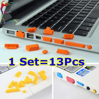Set 12 capace antipraf, siliconice pentru mufe netbook [4]
