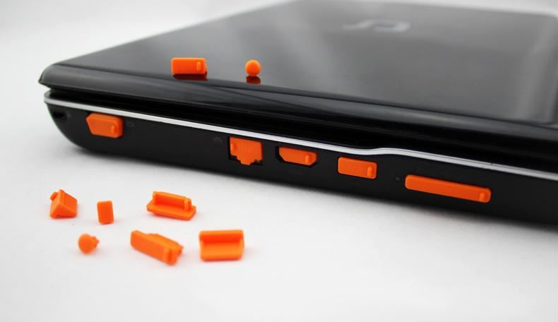 Set 12 capace antipraf, siliconice pentru mufe netbook [6]