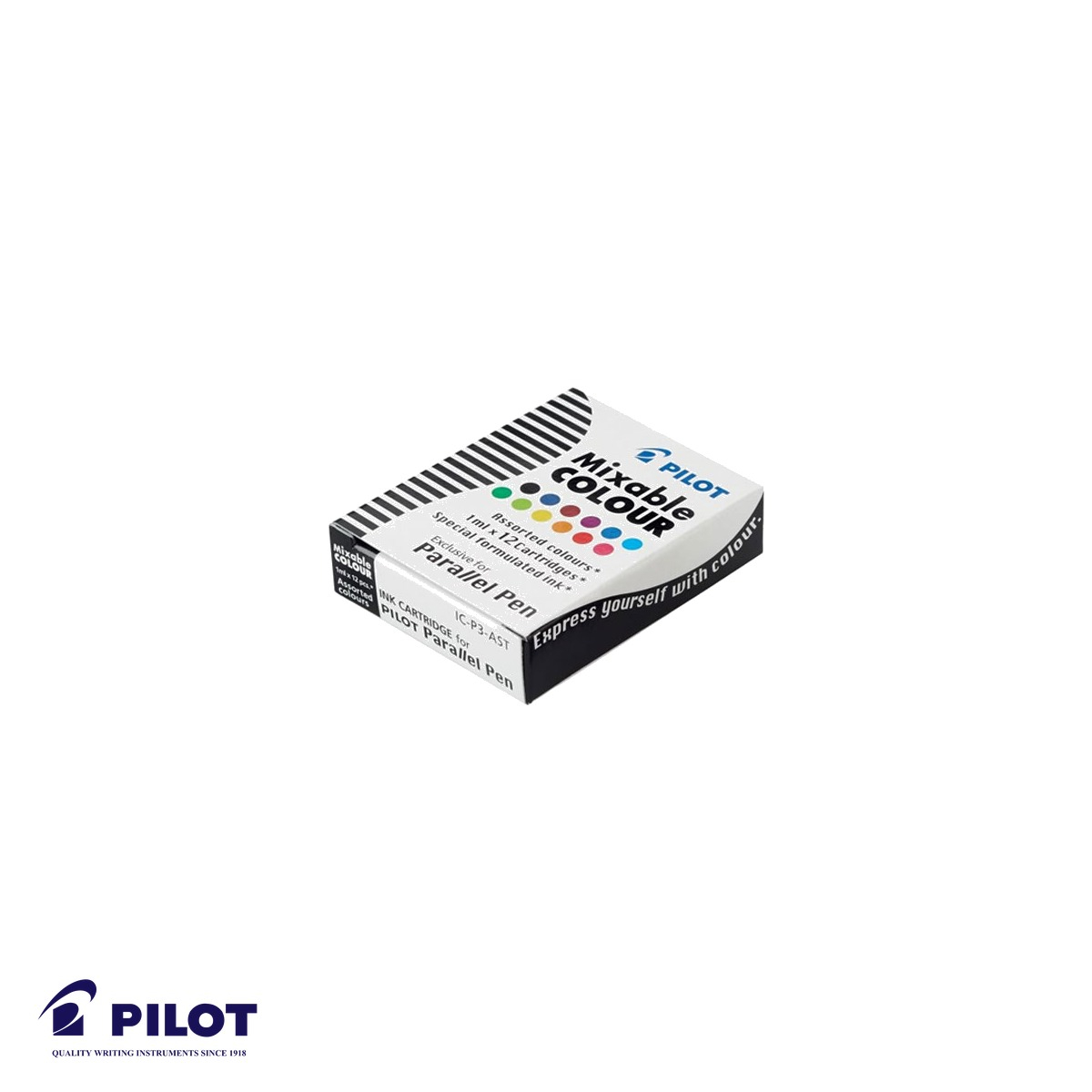 Set 12 cartuse cerneala Pilot Parallel Pen, reincarcare simpla pentru stilouri caligrafica [2]