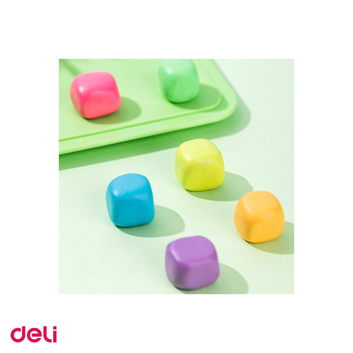 Set 12 pachete x 8 plastiline Deli, 8 culori, 1200 g [5]