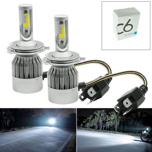Set 2 becuri auto LED, BA-C6-2-6000, C6, H7, 6000K, 36W, COB [7]