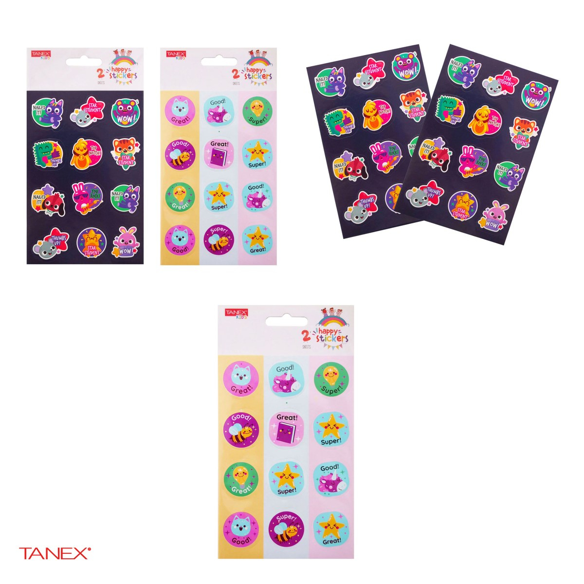 Set 2 coli stickere TANEX Recompense You Rock, 24 stickere, MTC-304 [4]