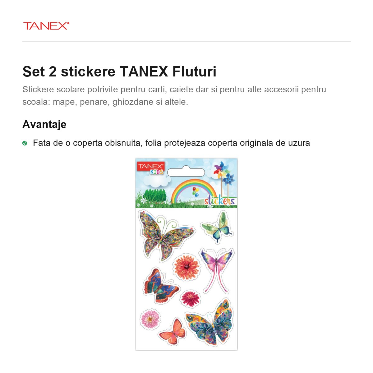 Set 2 stickere TANEX Fluturi [2]