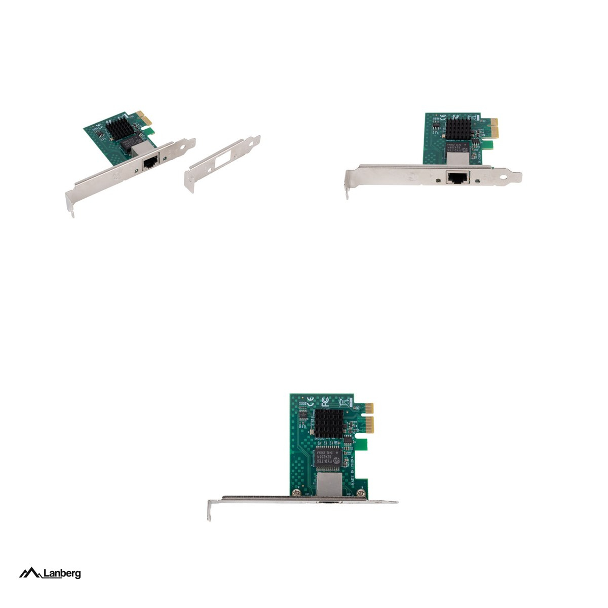 Set 2 x placa de retea PCI Express Lanberg PCE-25GB-001, 2.5 GbE, 1 port RJ45, chipset Intel I226, Wake on LAN, bracket low profile inclus, PCE-25GB-001 [4]