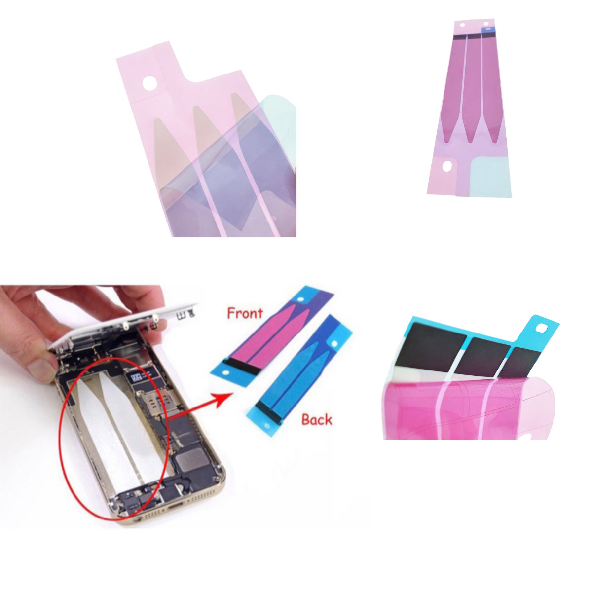 Set 3 benzi adezive anti-statice pentru baterie smartphone [4]