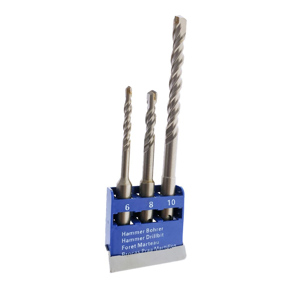 Set 3 burghie SDS pentru beton,6-8-10,SDS-12186 [10]