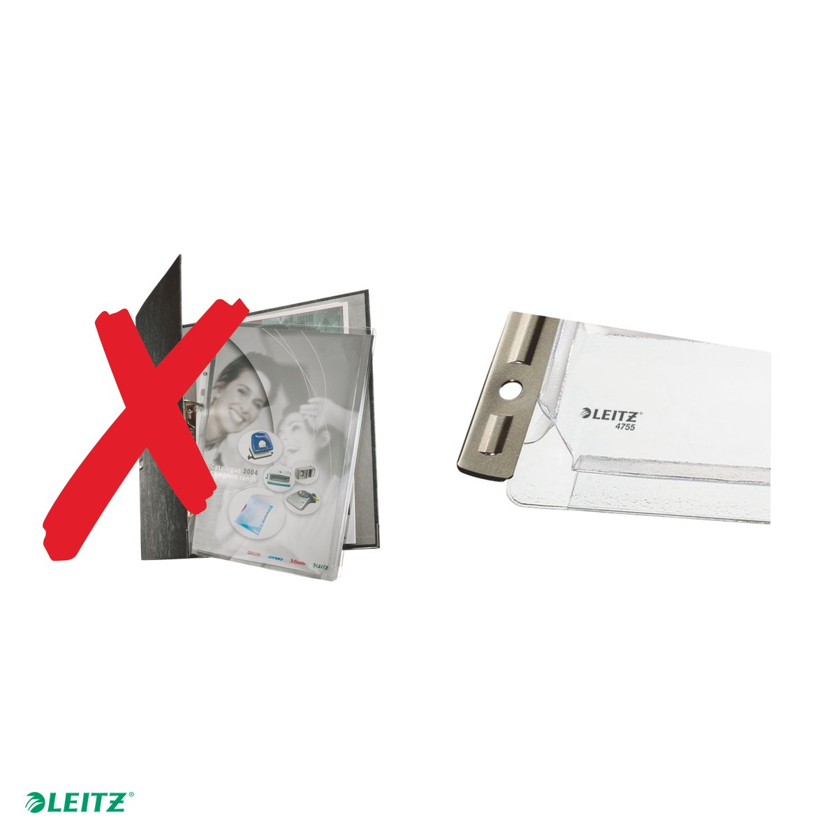 Set 3 folii extensibila Leitz Premium cu banda metalica de arhivare A4, 48% plastic pre-consumator, pentru transport, transparent [5]