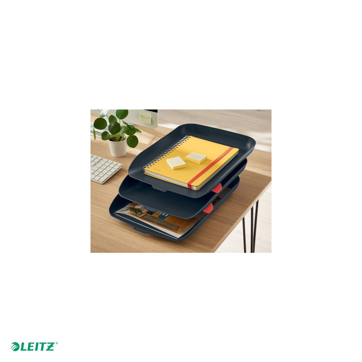 Set 3 tavite documente Leitz Cosy, PS, A4, gri Antracit [5]
