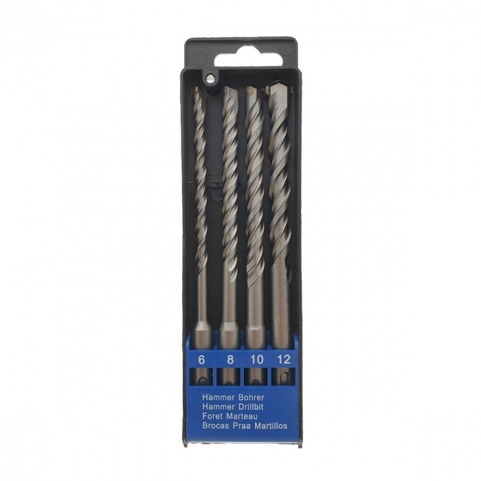 Set 4 burghie SDS pentru beton,6-8-10-12mm,FAE-30691 [1]