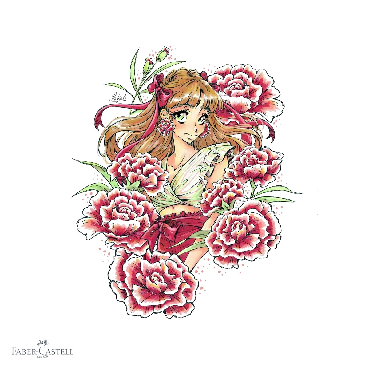 Set 4 sketch markere Faber-Castell Goldfaber Romantic Manga No.2, capat dublu, pentru ilustratii manga si benzi desenate [4]