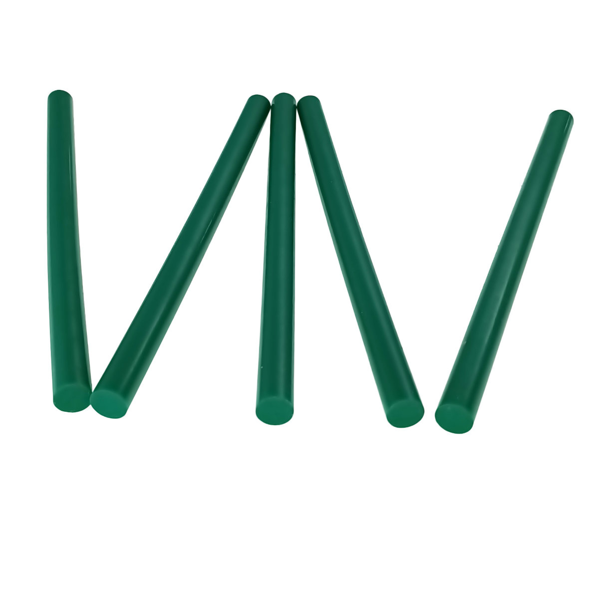Set 5 bare din silicon verde, 11.2mm diametru x 200 mm lungime, Megatec 10212, batoane rezerva pentru pistol de lipit [1]