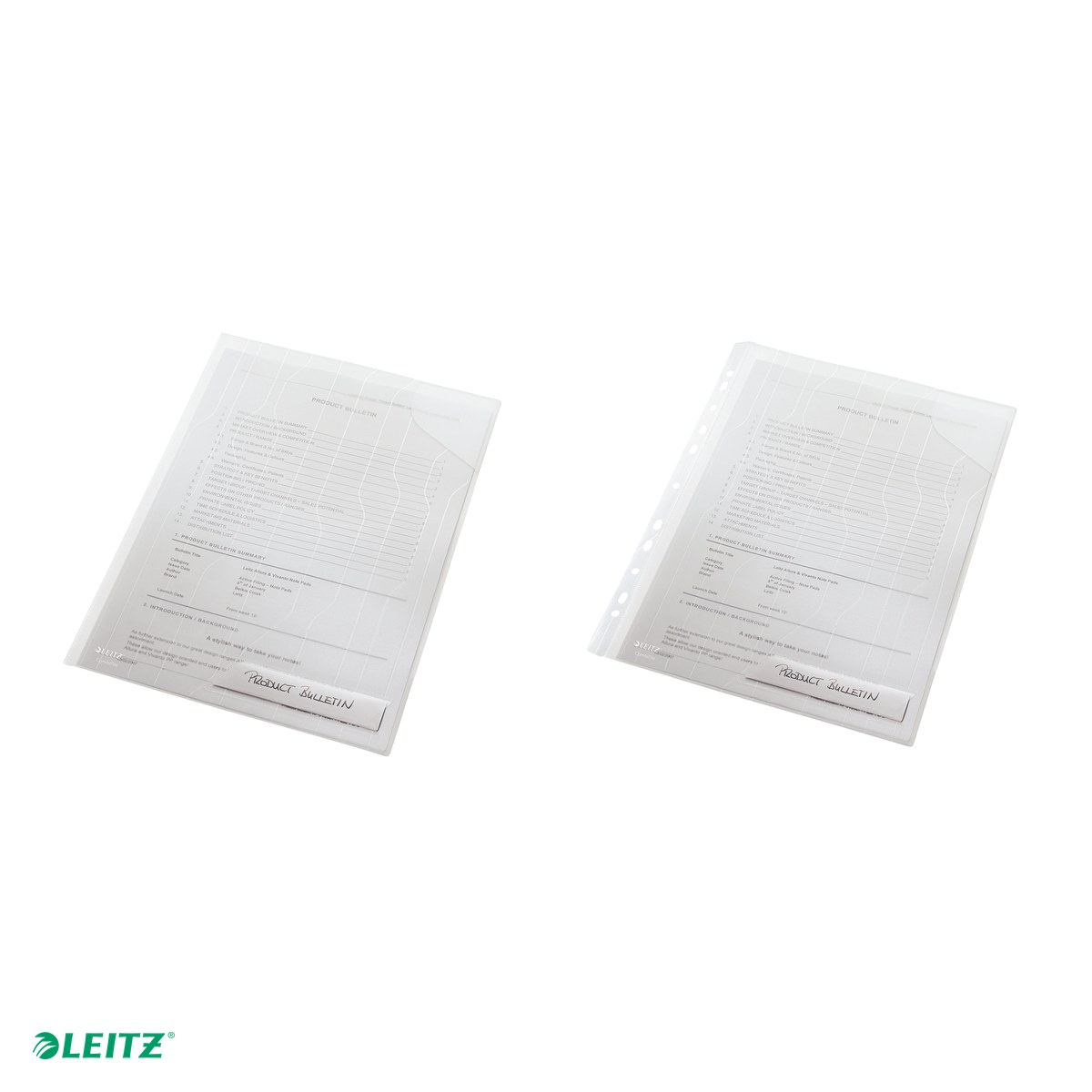 Set 5 mape Leitz CombiFile, cu eticheta, PP, A4, 200 microni, capacitate 40 coli, pre-perforata, pentru transport, incolor [5]