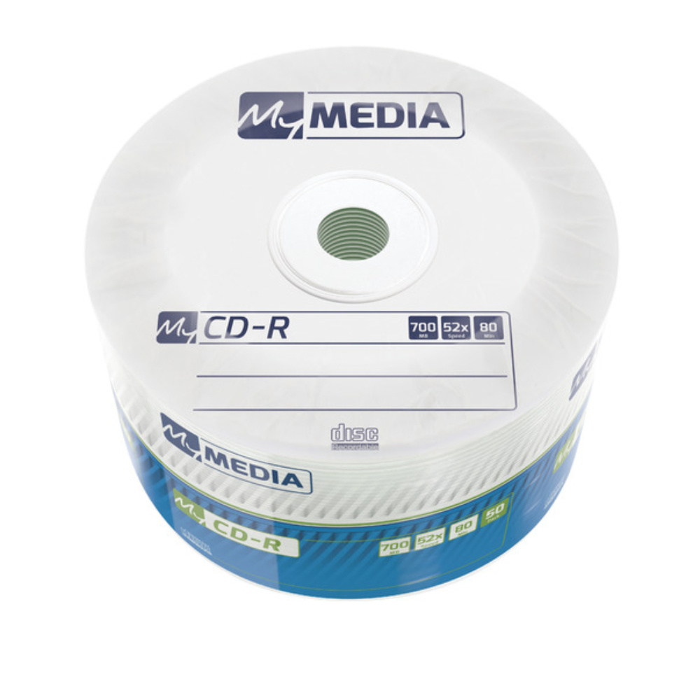 Set 50 CD-R 700 Mb, 52X, My Media 69201, 80 min, cu logo, ambalat in folie [4]