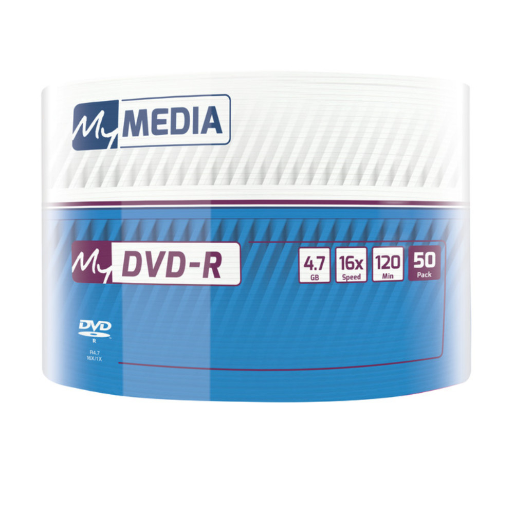 Set 50 DVD-R 4.7 Gb, 16X, My Media 69200, 120 min, cu logo, ambalat in folie [3]