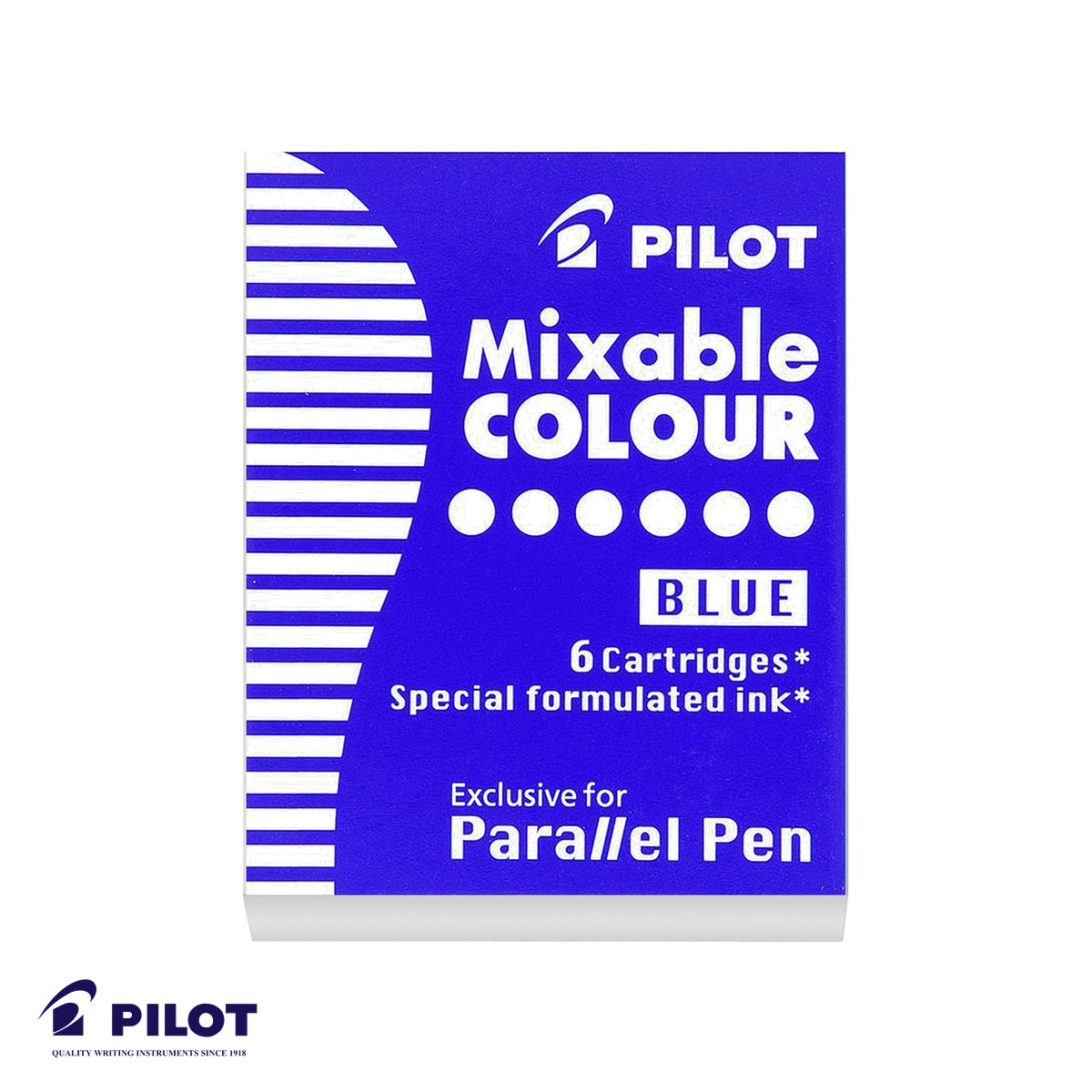 Set 6 cartuse cerneala albastra Pilot, compatibile Parallel Pen, reincarcare economica [2]