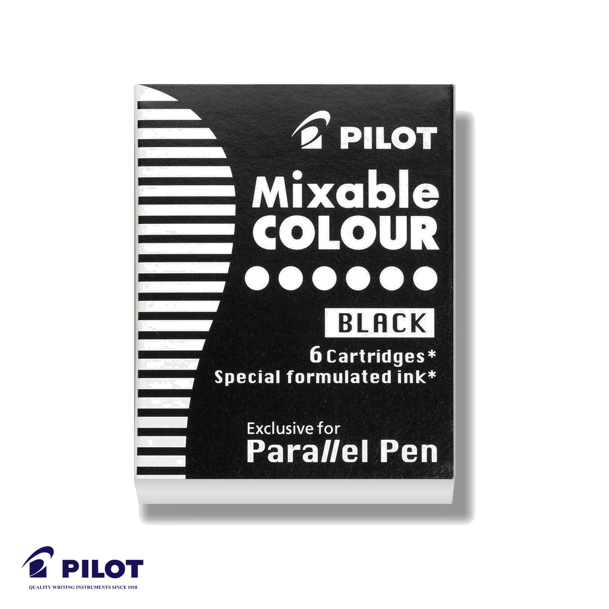Set 6 cartuse cerneala neagra Pilot, compatibile Parallel Pen, reincarcare economica si ecologica [2]