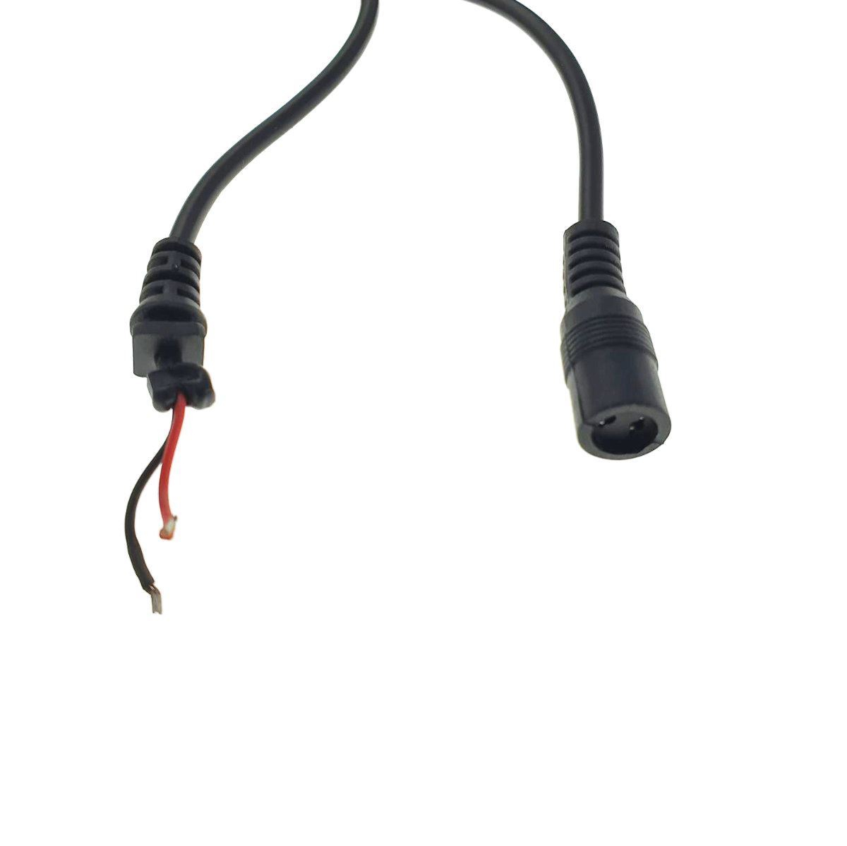 Set 6 conectori alimentare curent DC, 2.5 - 5.5mm, cu cablu alimentare 100cm, CADC-2555-100PC [5]