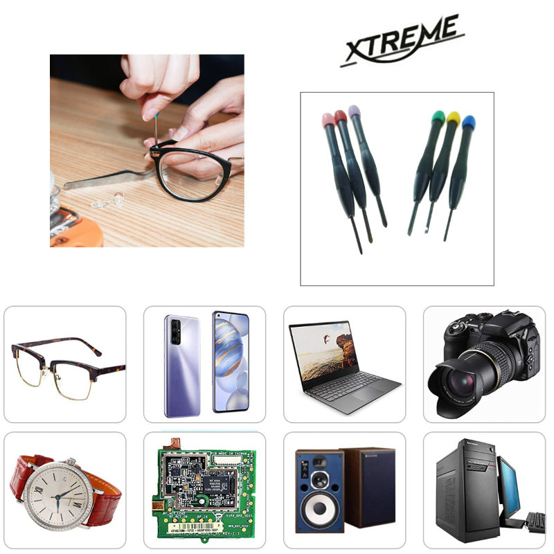 Set 6 surubelnite de precizie cu cap rotativ, Xtreme 00577, cutie depozitare, negre [8]