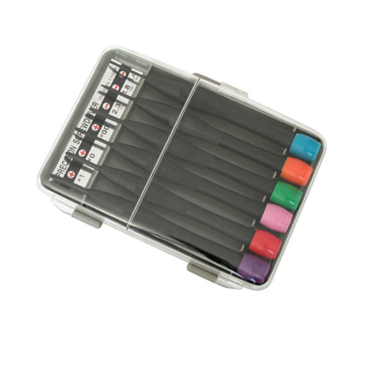 Set 6 surubelnite de precizie cu cap rotativ, Xtreme 00577, cutie depozitare, negre [3]