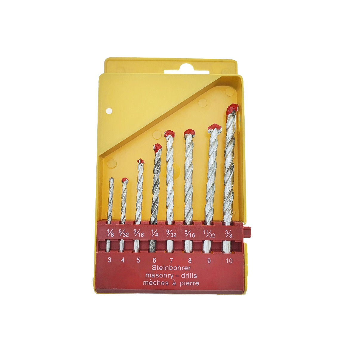 Set 8 burghie pentru zidarie, cu varf triunghiular, de la 3 la 10 mm, 30690 [8]
