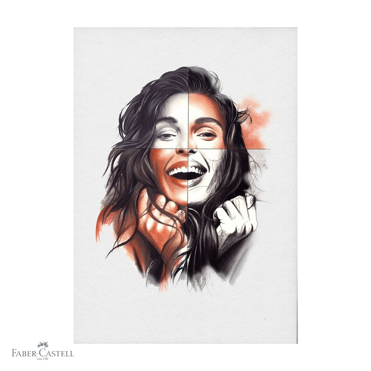 Set arta Discovery desen uscat Faber-Castell, 17 piese, creioane grafit carbune pastel, pentru artisti incepatori si avansati [4]