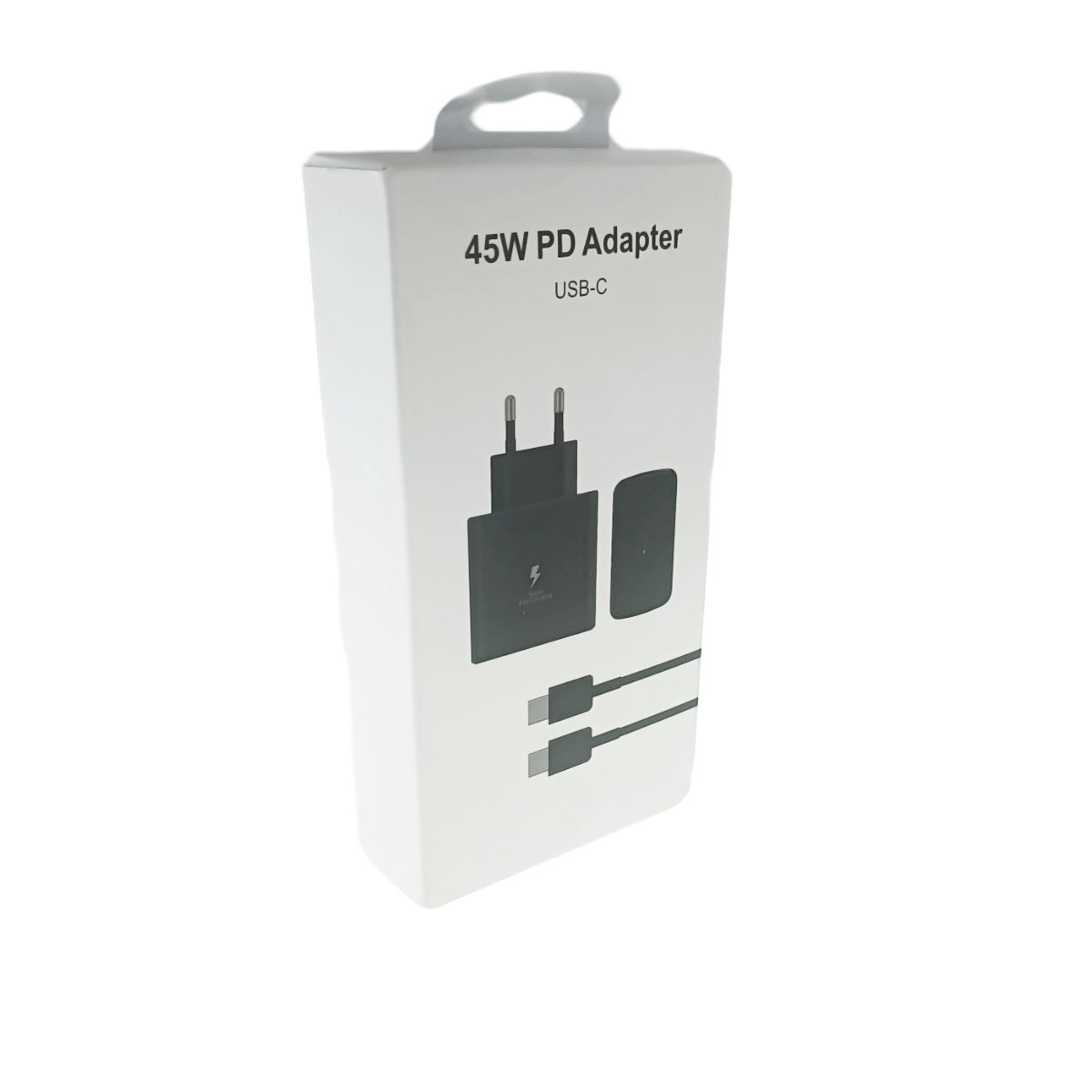 Set incarcator retea 45W, PD, cu port USB-C si cablu cu conectori USB-C , 10451, negru [5]