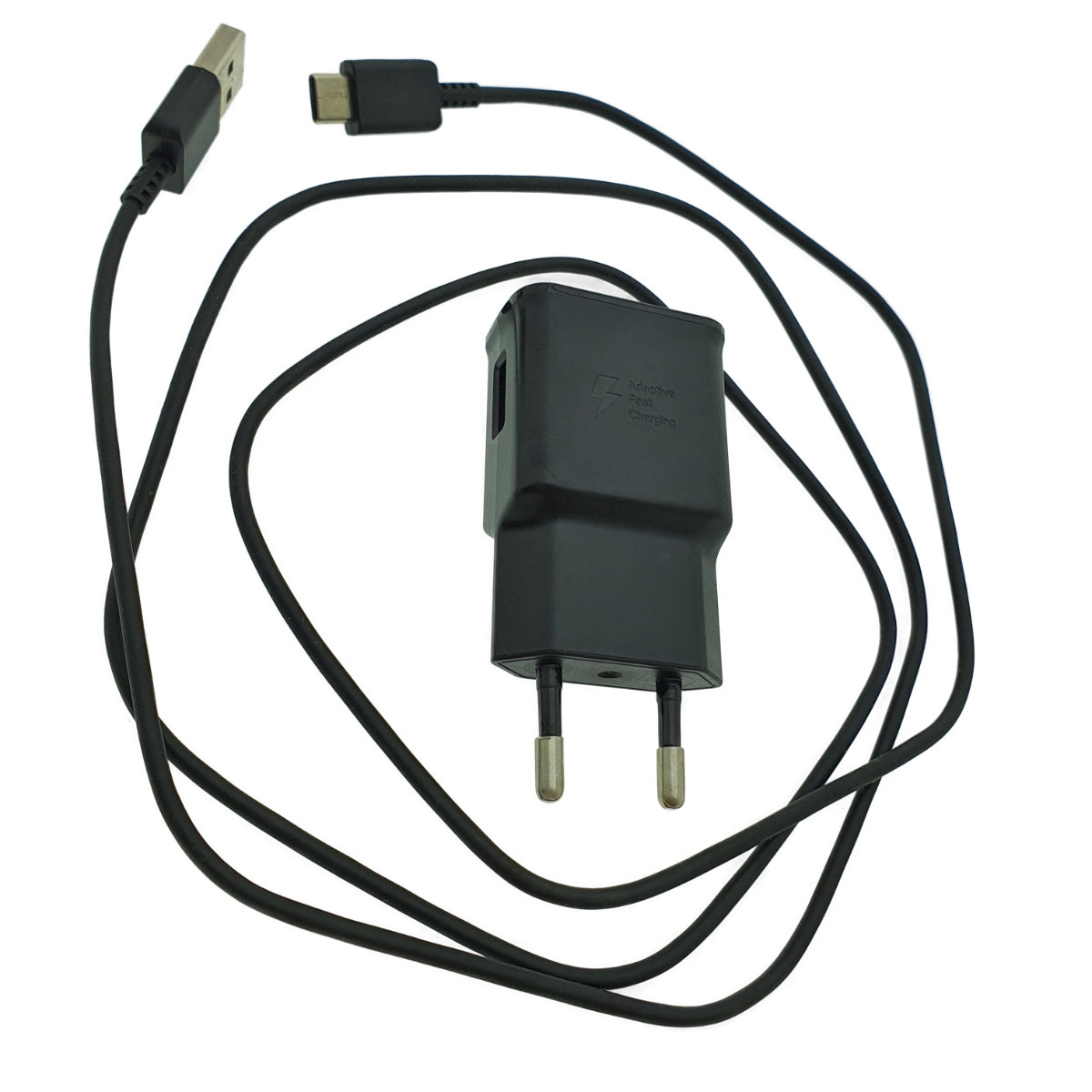 Set incarcator USB, Samsung Adaptive Fast Charging S10, 2A, cu cablu tip C, 1.2m, negru , in blister [3]