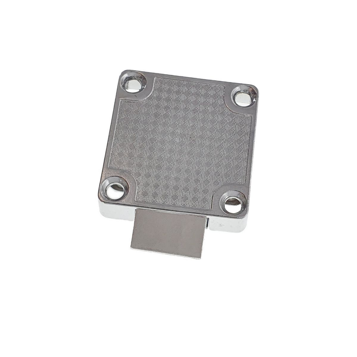 Set incuietoare pentru mobilier, FAM-66847, cu butuc si 2 chei, cromat , dimensiuni 43 x 40 x 40 mm [10]