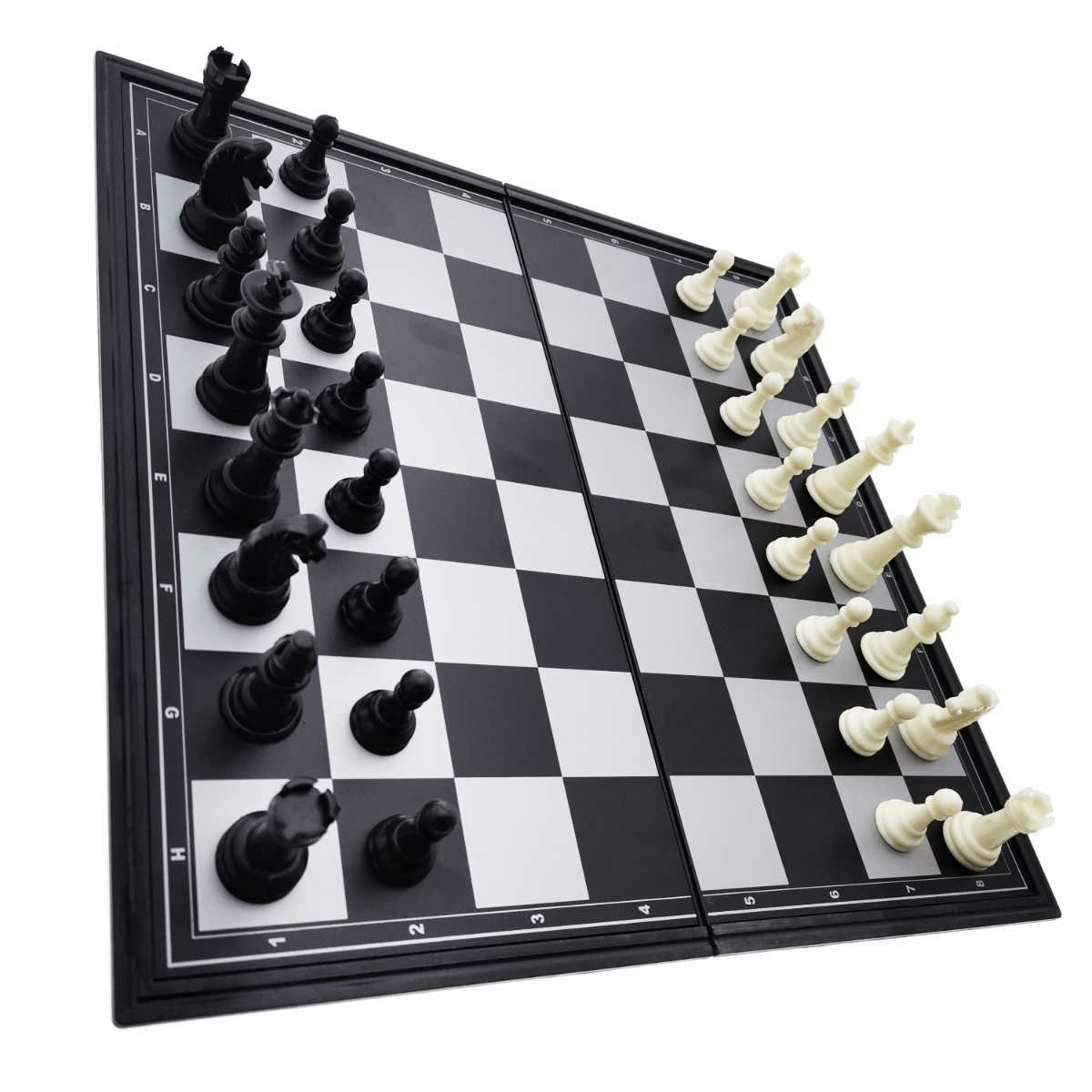 Set joc de Sah, MS-2018, cu piese magnetice, tabla metalica, suprafata 315 x 315 mm, in cutie [1]