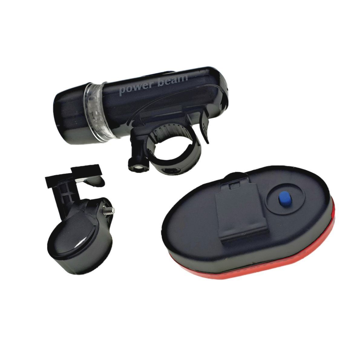 Set Lampa de bicicleta Power Beam pentru fata si spate cu 5 led [2]