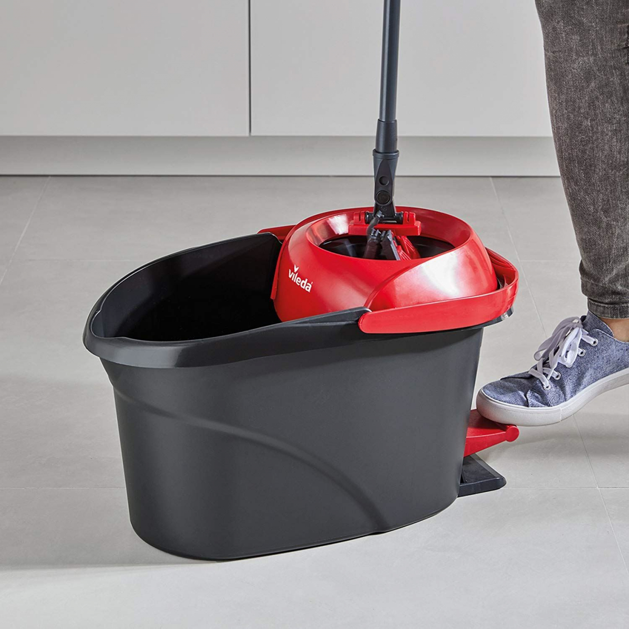 Set mop plat Vileda Ultramax Turbo XL 21221,cu storcator si galeata cu pedala [9]