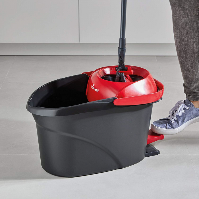 Set mop plat Vileda Ultramax Turbo XL 21221,cu storcator si galeata cu pedala [2]