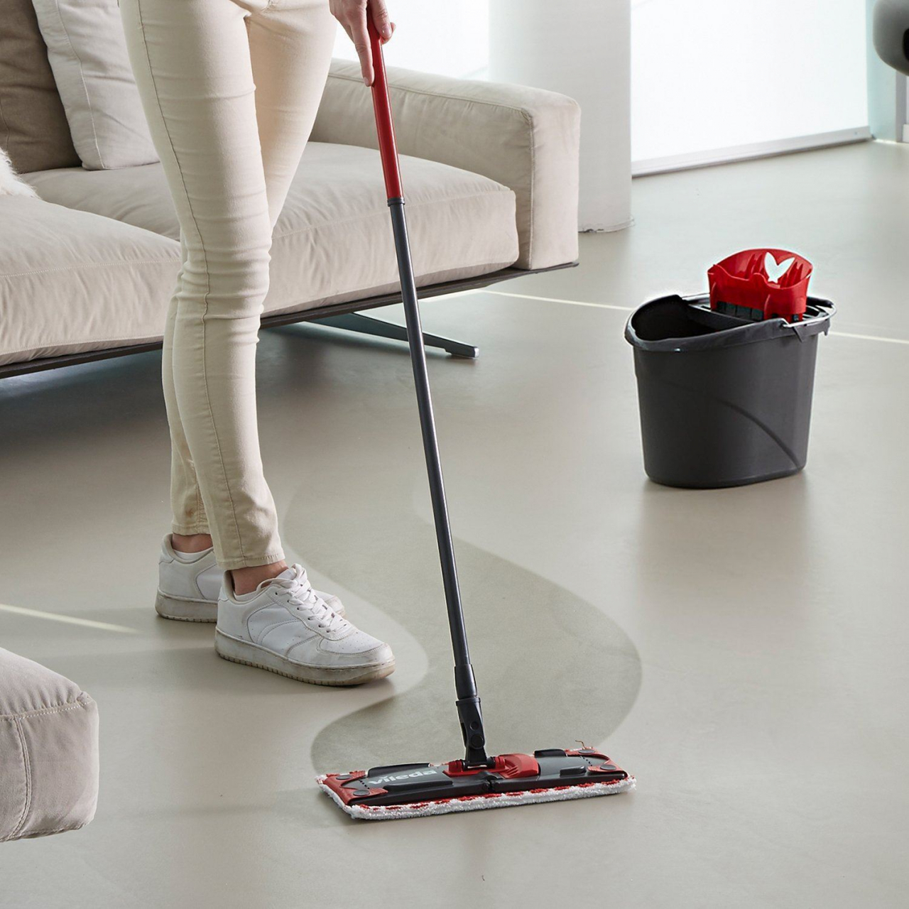 Set mop Vileda Ultramax, mop plat cu galeata 43890 [10]