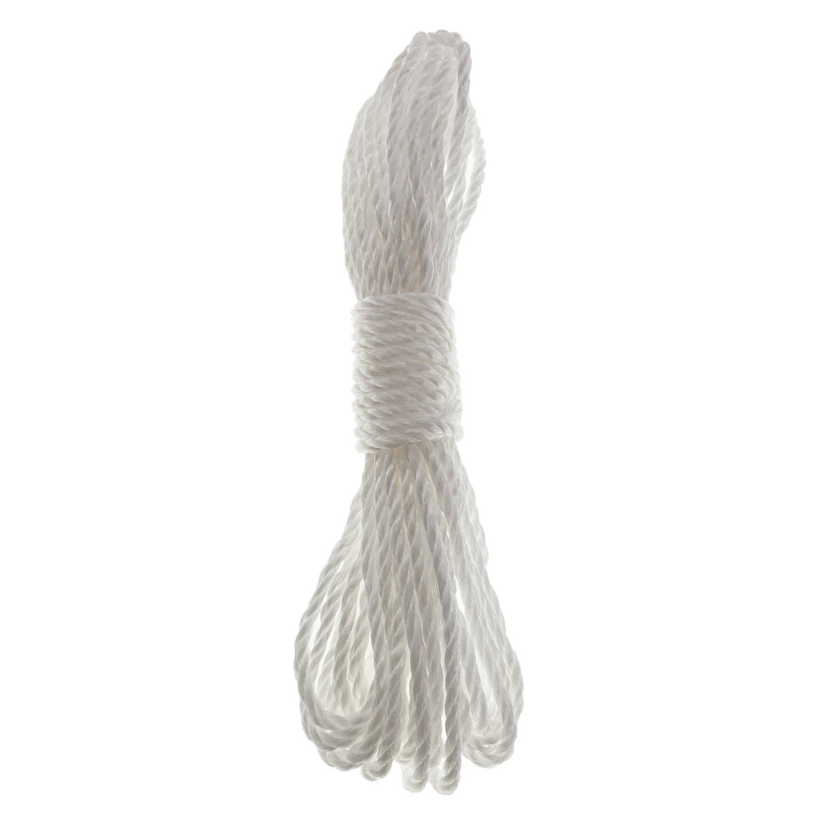Sfoara din material termoplastic matasos, funie nylon rezistent, grosime 4mm, lungime 10 m , alba [5]