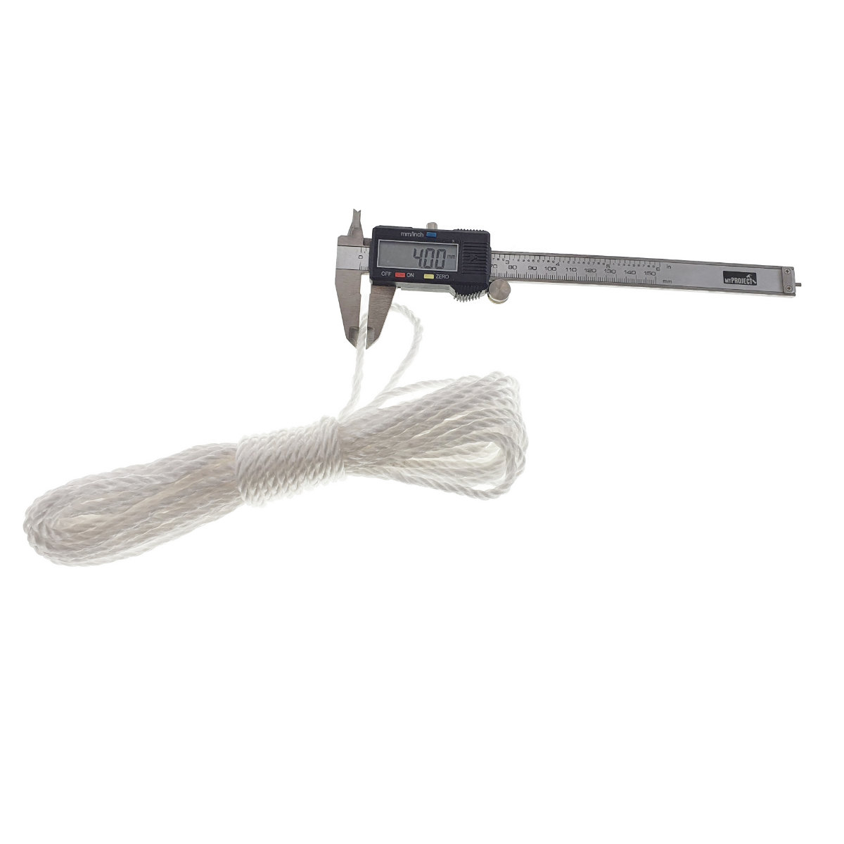 Sfoara din material termoplastic matasos, funie nylon rezistent, grosime 4mm, lungime 10 m , alba [8]
