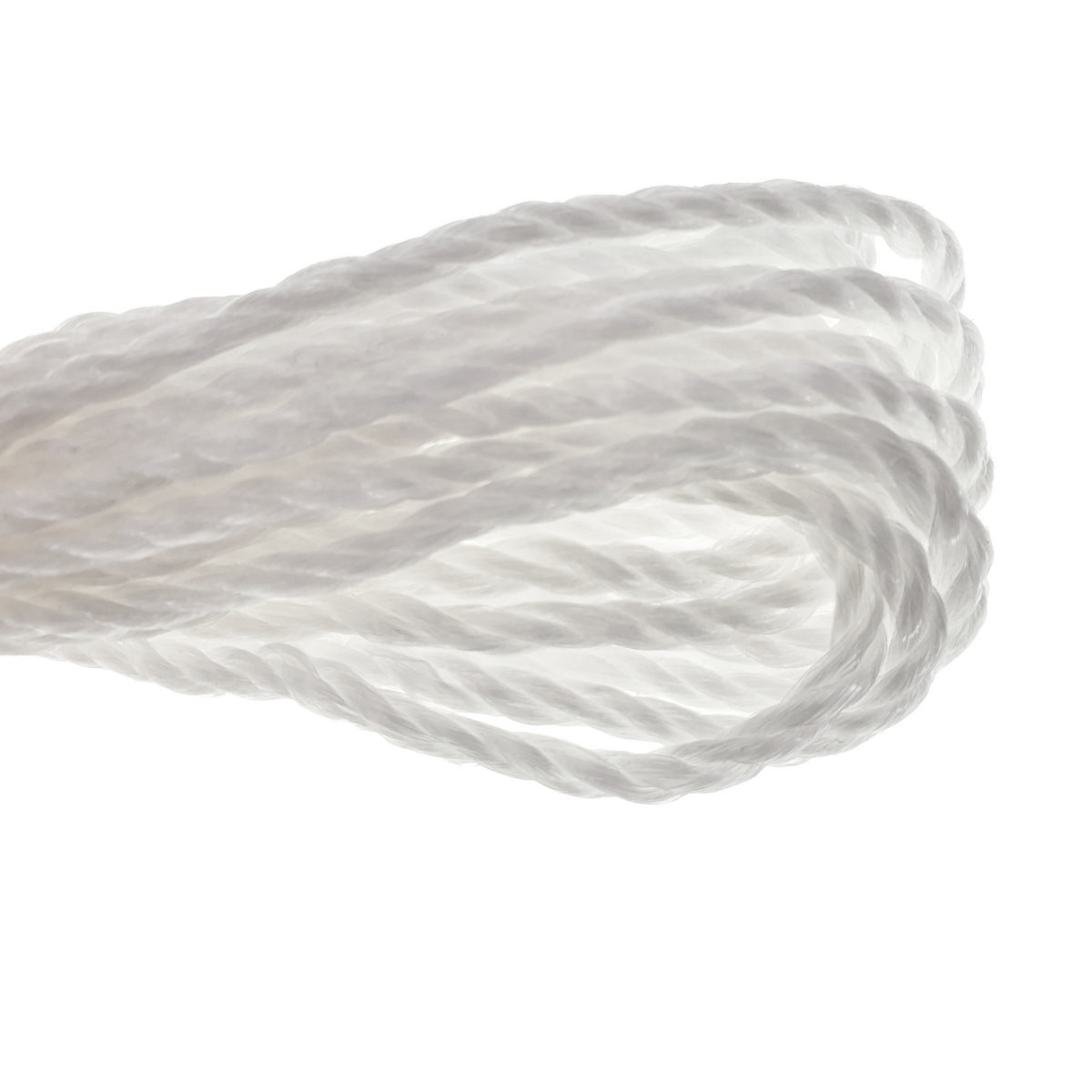 Sfoara din material termoplastic matasos, funie nylon rezistent, grosime 4mm, lungime 10 m , alba [7]
