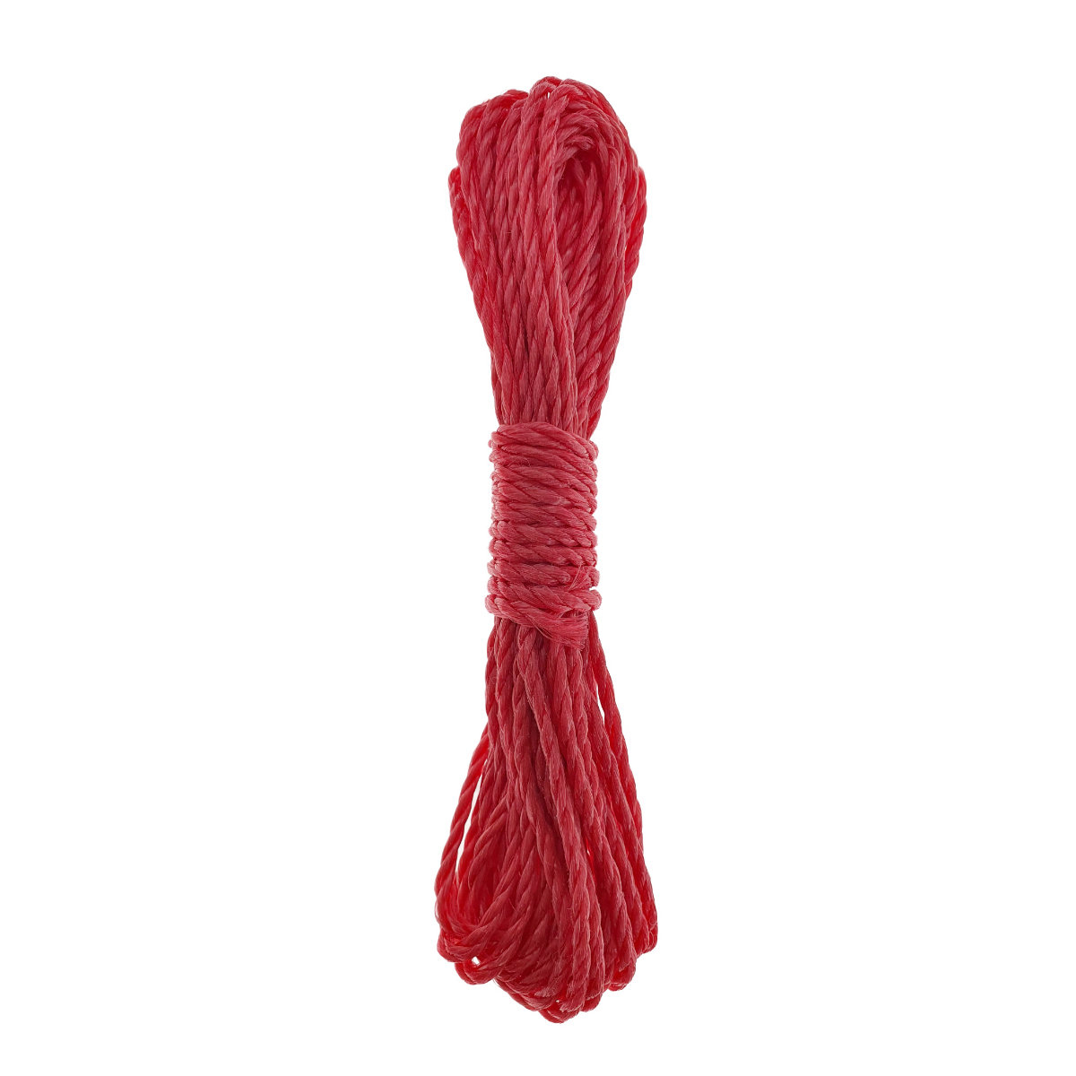 Sfoara din material termoplastic matasos, funie nylon rezistent, grosime 4mm, lungime 10 m , rosie [5]