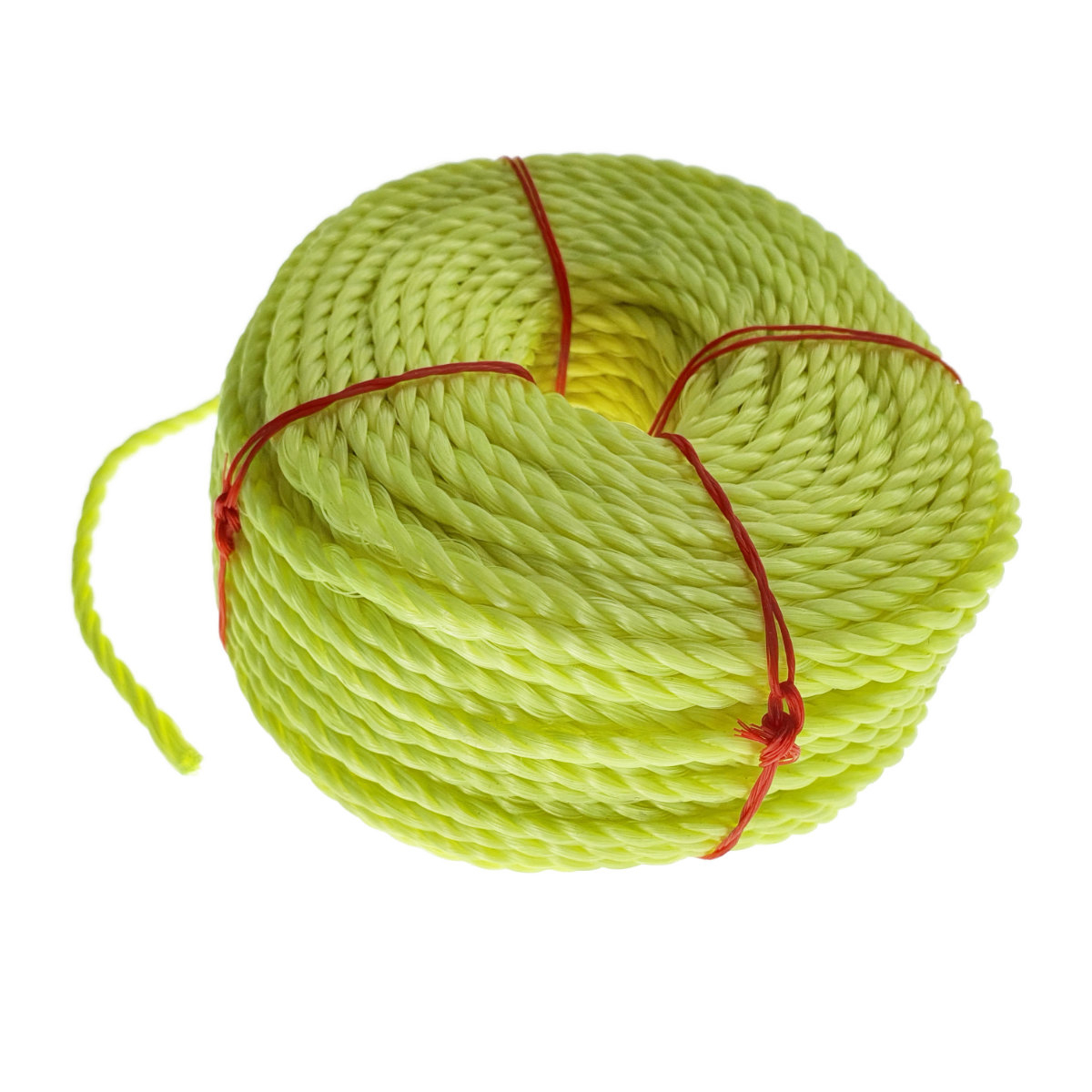 Sfoara din material termoplastic matasos, funie nylon rezistent, grosime 5mm, lungime 50 m , galbena [4]
