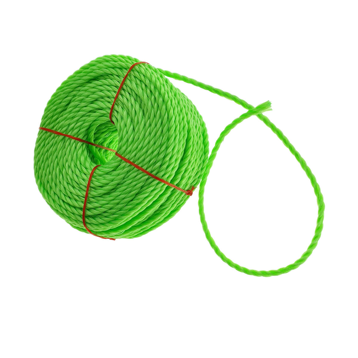Sfoara din material termoplastic matasos, funie nylon rezistent, grosime 5mm, lungime 50 m , verde [6]