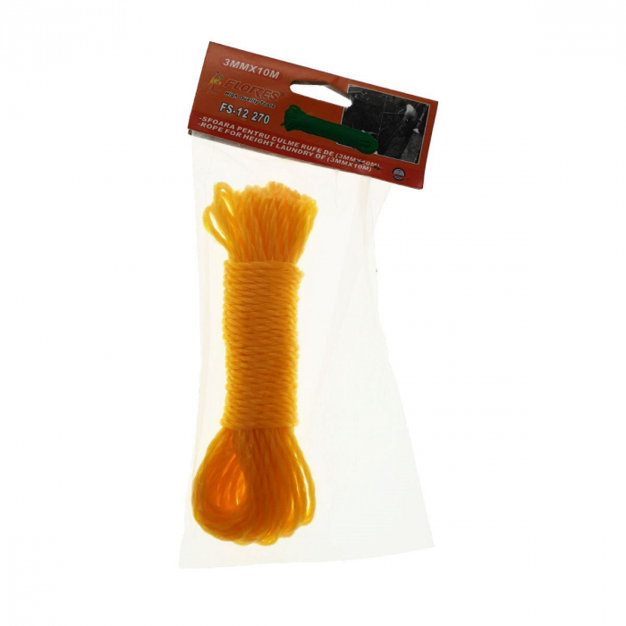 Sfoara polipropilena,fir rasucit,10mx3mm,galbena [3]