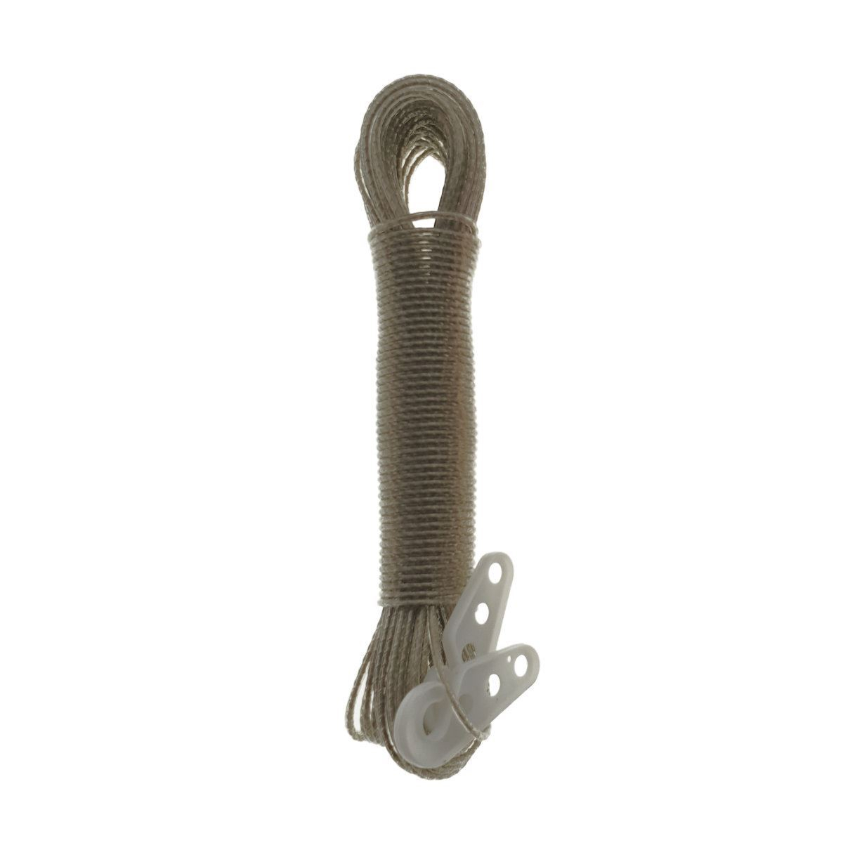 Sfoara polipropilena,fir rasucit si izolat,cu 2 cleme,20mx3mm,gri [5]