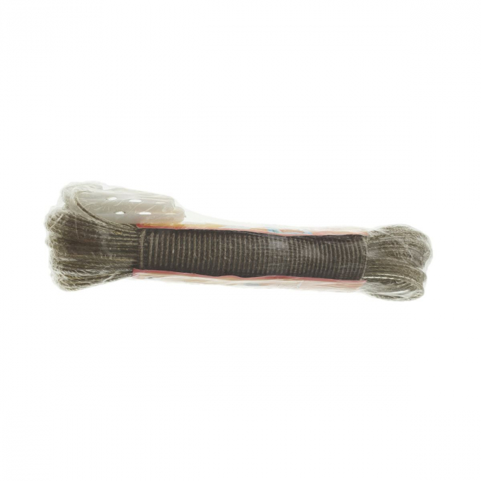 Sfoara polipropilena,fir rasucit si izolat,cu 2 cleme,20mx3mm,gri [3]