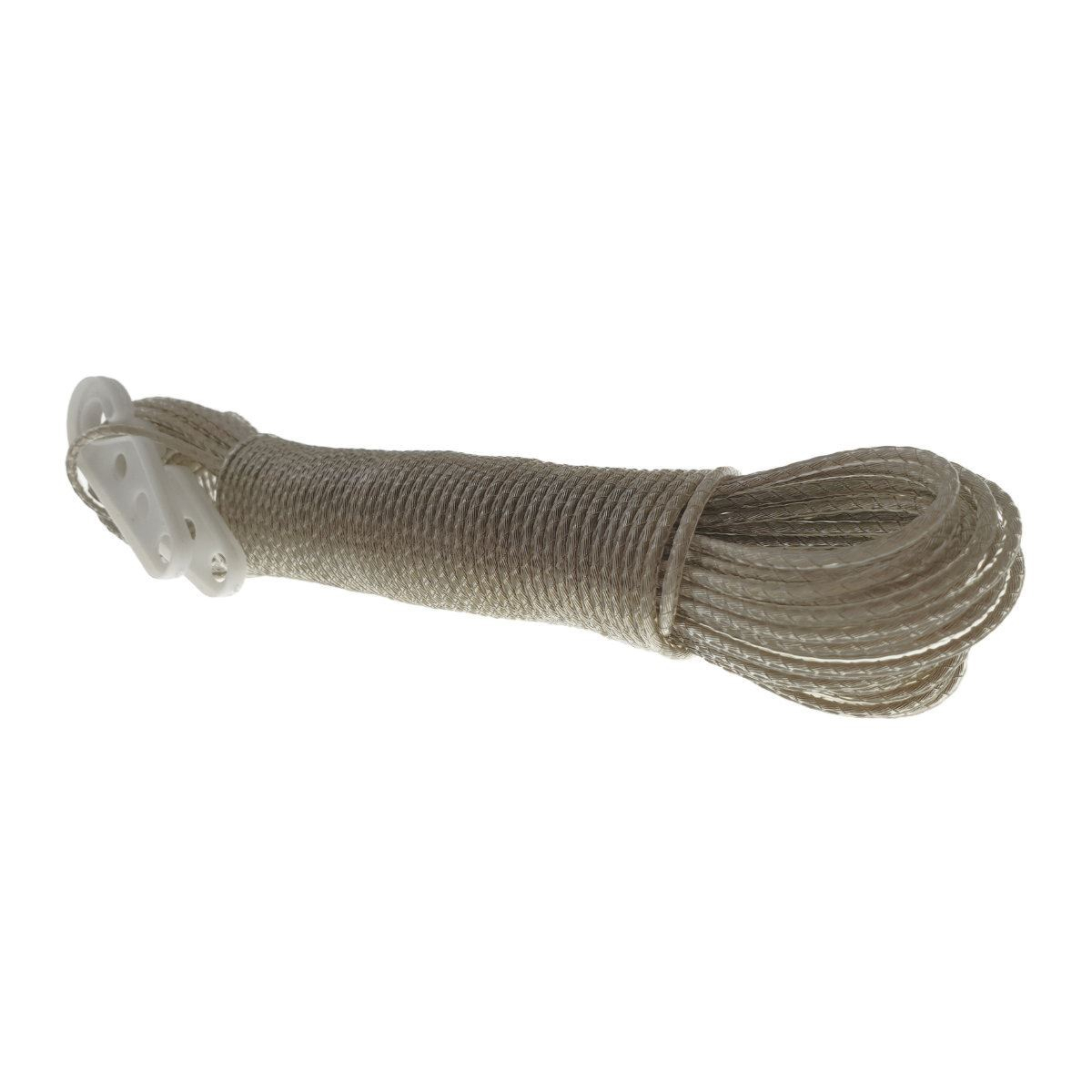 Sfoara polipropilena,fir rasucit si izolat,cu 2 cleme,20mx3mm,gri [4]