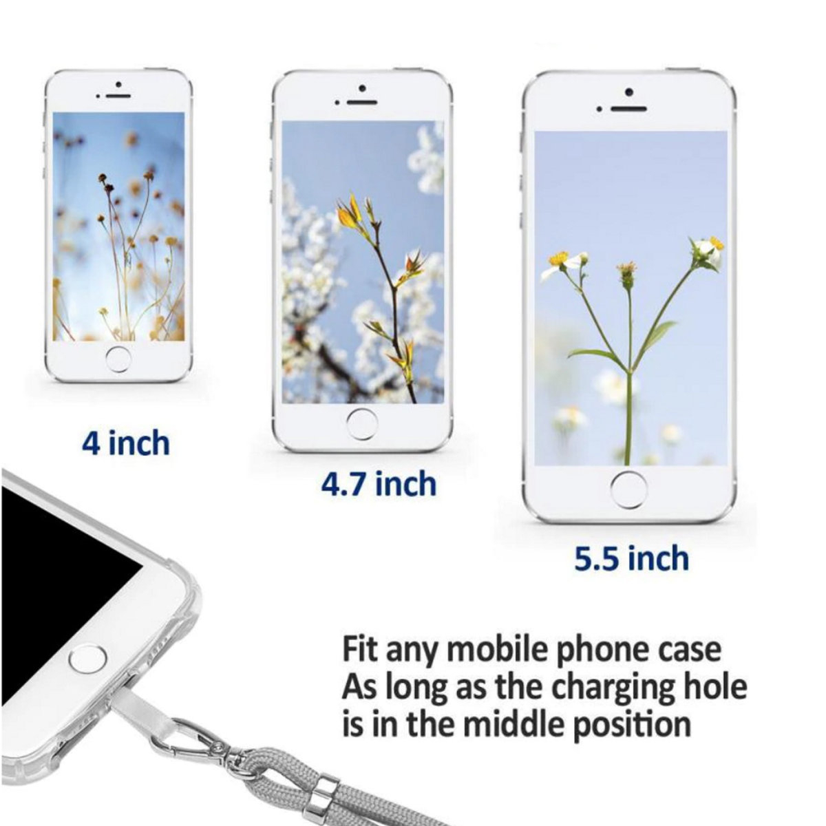 Snur universal de prindere telefon, Neck Strap 92822, lungime 133 cm, reglabila, cu carabina metalica, negru [5]