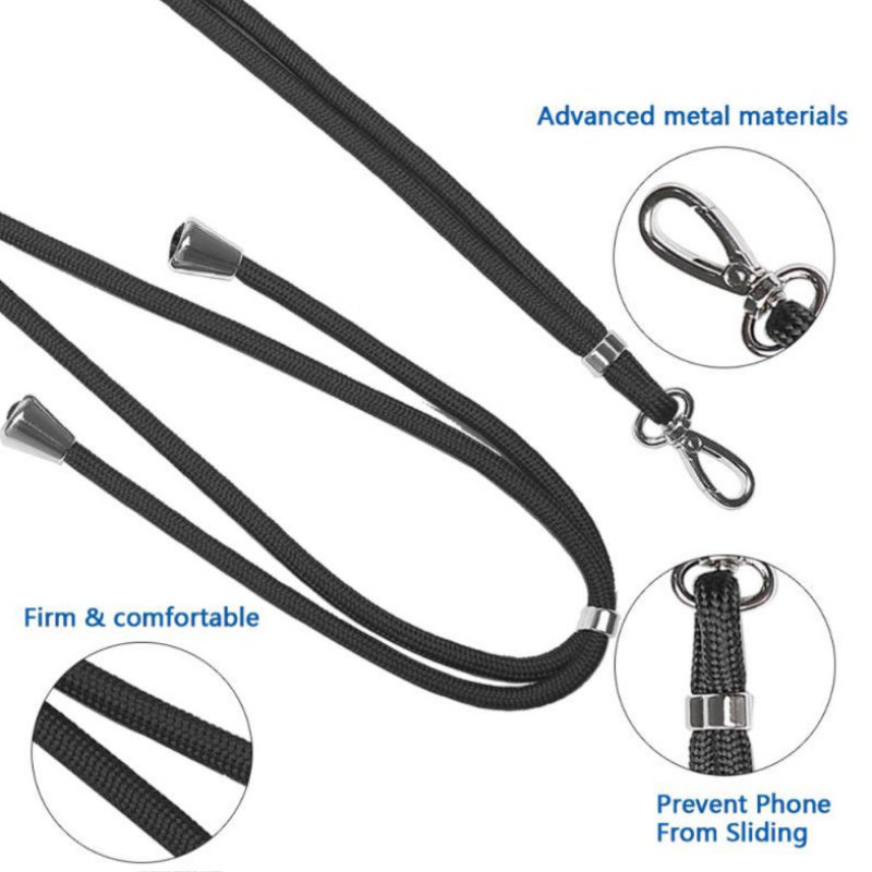 Snur universal de prindere telefon, Neck Strap 92823, lungime 133 cm, reglabil, cu carabina metalica, rosu [8]