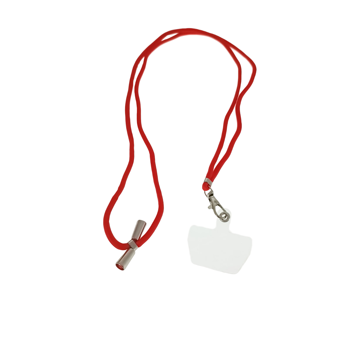 Snur universal de prindere telefon, Neck Strap 92823, lungime 133 cm, reglabil, cu carabina metalica, rosu [2]